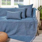 Διακοσμητική Μαξιλαροθήκη Charisma Cotton Stripe / 57x57 / Blue